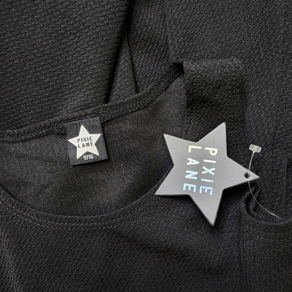 NWT Pixie Lane Classic Black Kids Dress - Picture 3 of 6